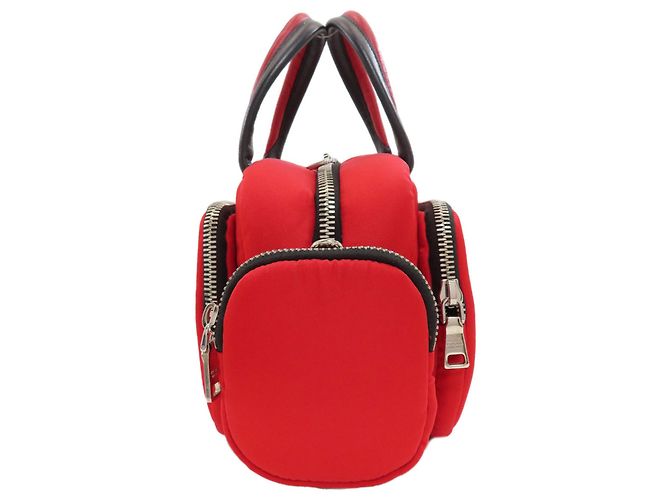 Borsa a mano 2-Way Prada Tessuto Cargo Rosso - vista 3