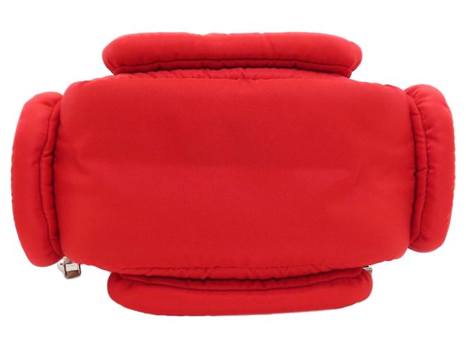 Borsa a mano 2-Way Prada Tessuto Cargo Rosso - vista 4