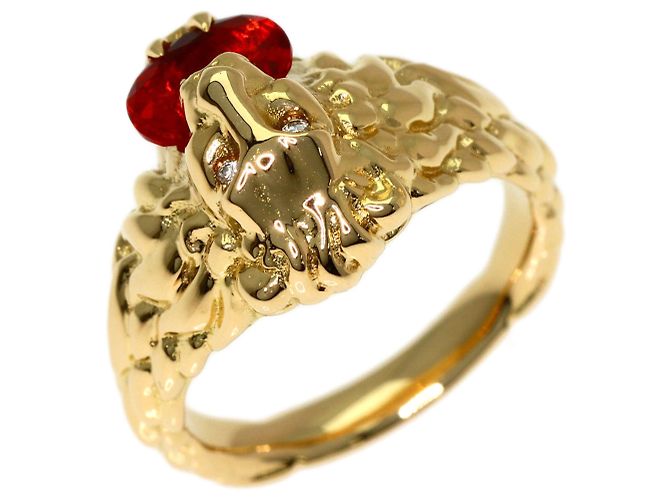 Gucci Lion Head Ring mit Feueropal - Ansicht 2