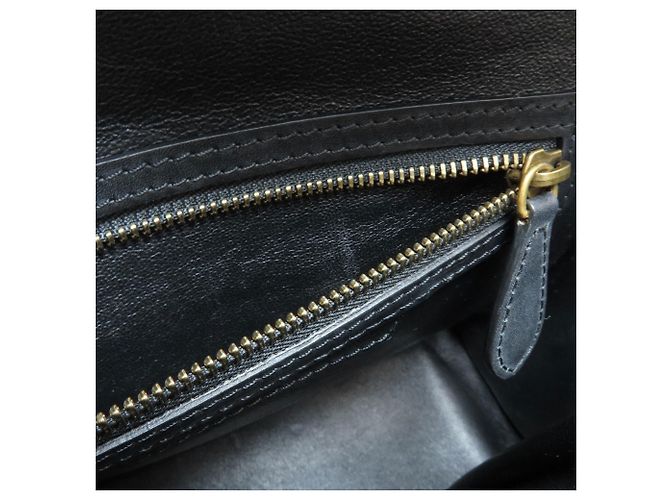 Céline Borsa a mano Celine Luggage Micro Nero Bianco Grigio - vista 8