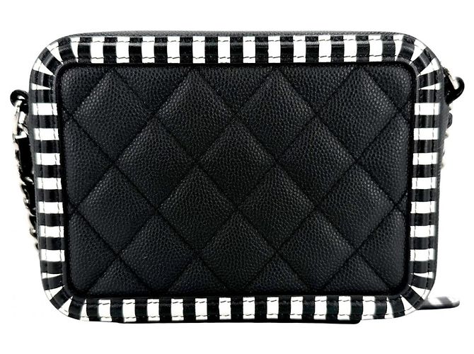 Sac à épaule mini Chanel Matelassé CC Filigree pour femme Noir - vue 2