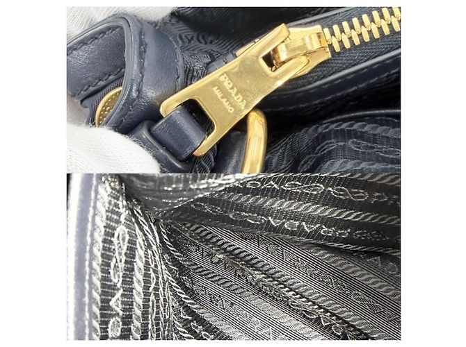 Borsa a tracolla Prada Navy Blu navy - vista 7