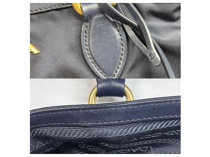 Borsa a tracolla Prada Navy Blu navy - vista 8