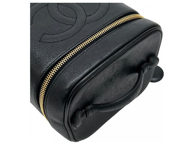 Timeless Borsa Chanel in pelle di vitello martellata nera Nero - vista 10