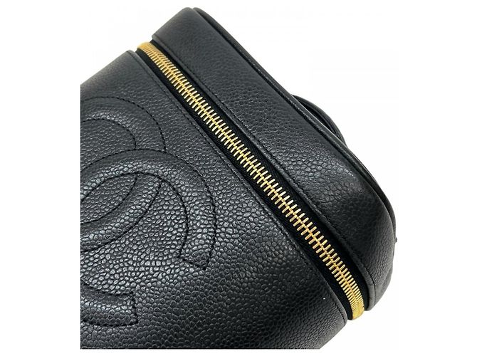 Timeless Borsa Chanel in pelle di vitello martellata nera Nero - vista 11