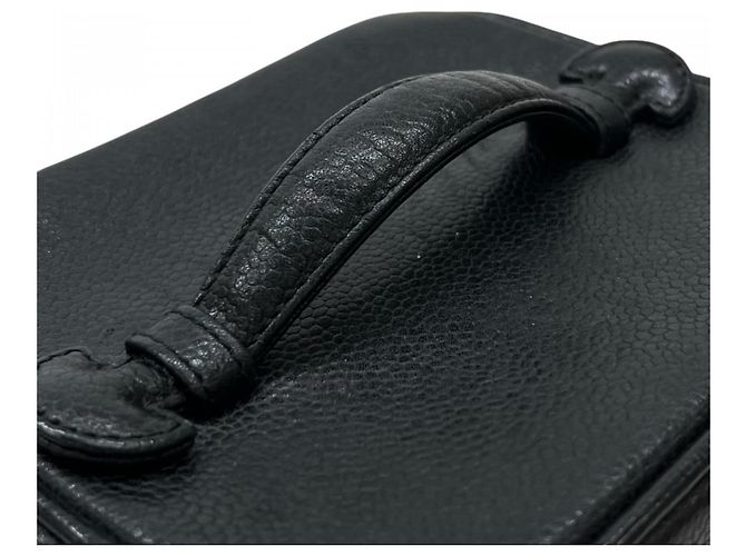 Timeless Borsa Chanel in pelle di vitello martellata nera Nero - vista 12