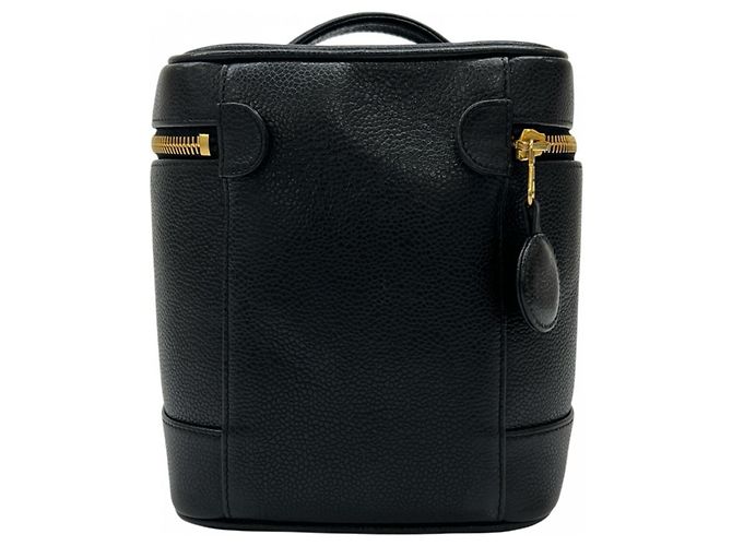 Timeless Borsa Chanel in pelle di vitello martellata nera Nero - vista 2