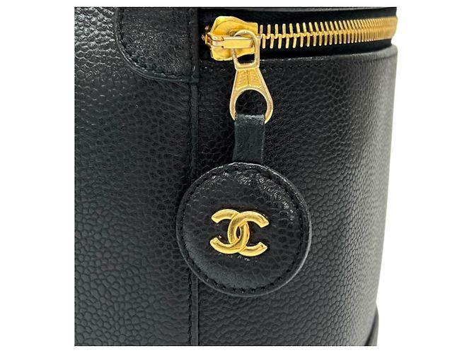 Timeless Borsa Chanel in pelle di vitello martellata nera Nero - vista 6