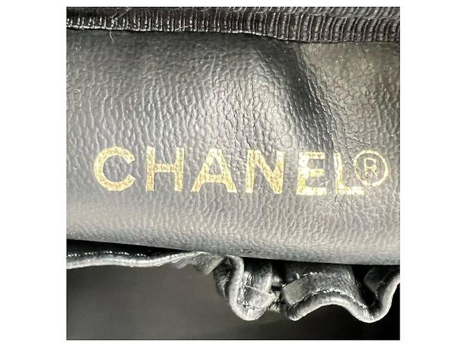 Timeless Borsa Chanel in pelle di vitello martellata nera Nero - vista 7