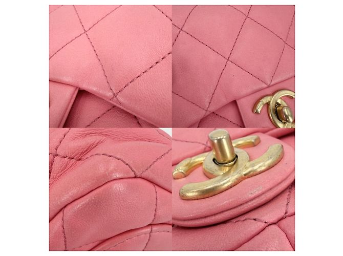 Borsa a tracolla Chanel Mini Matelassé con catena Rosa - vista 6