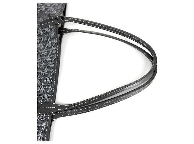 Borsa Tote Goyard Saint Louis GM Marrone Bianco - vista 7