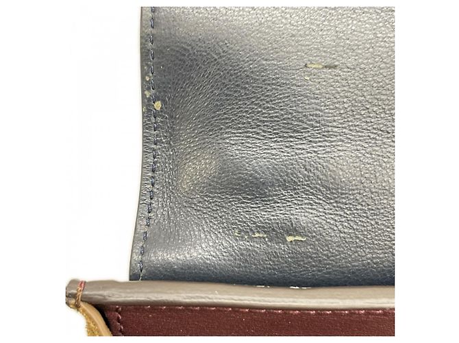 Céline Bolsa de mão Celine em couro cor vinho Bordeaux - vista 11