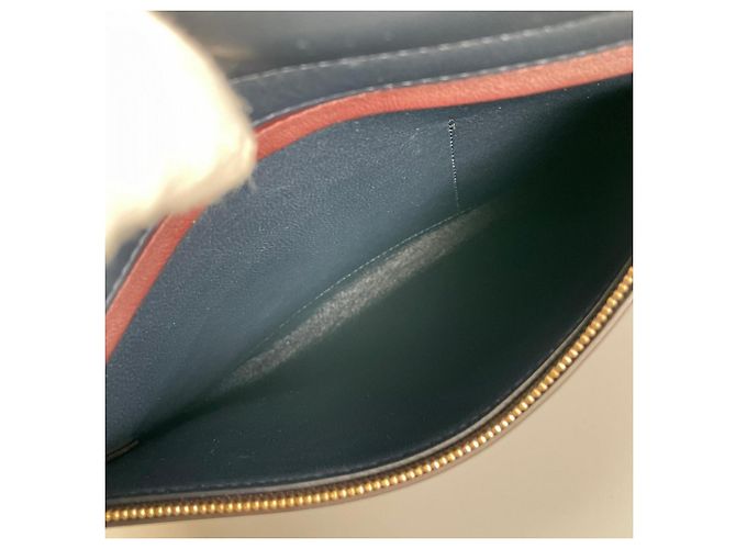 Céline Bolsa de mão Celine em couro cor vinho Bordeaux - vista 15