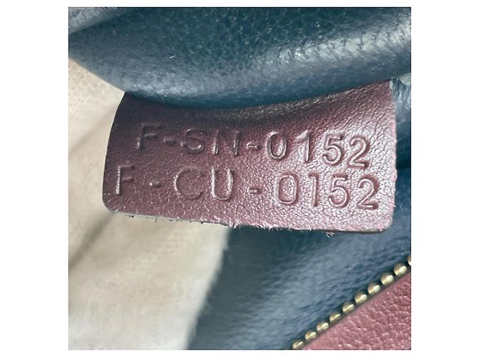 Céline Bolsa de mão Celine em couro cor vinho Bordeaux - vista 16