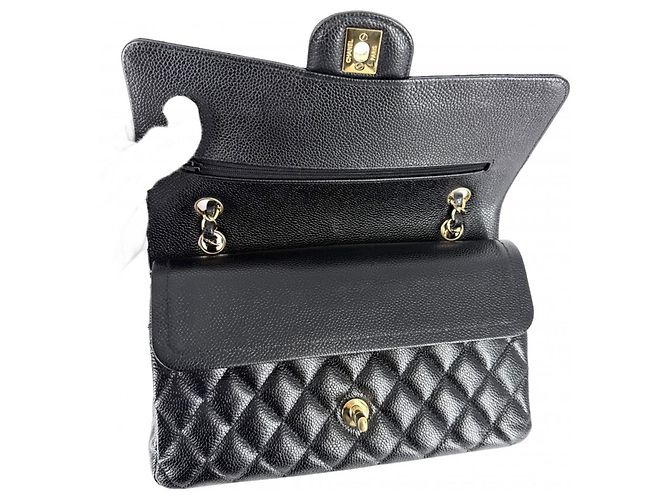 Borsa a tracolla Chanel Matelassé 25 Nero Bianco - vista 4