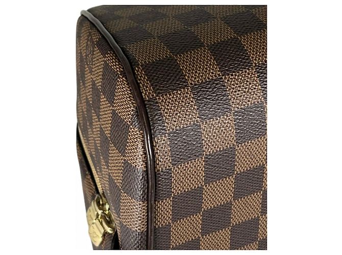 Borsa a mano Louis Vuitton Ribera MM da donna Marrone Bianco - vista 12