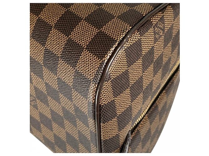 Borsa a mano Louis Vuitton Ribera MM da donna Marrone Bianco - vista 13