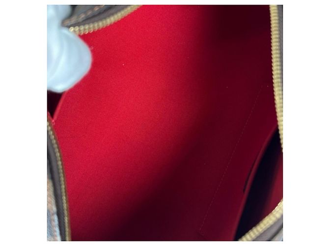 Borsa a mano Louis Vuitton Ribera MM da donna Marrone Bianco - vista 4