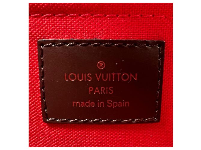 Borsa a mano Louis Vuitton Ribera MM da donna Marrone Bianco - vista 5