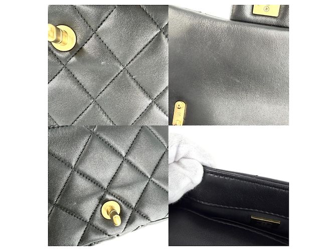 Borsa a tracolla Chanel Mini Matelassé con catena Nero - vista 6
