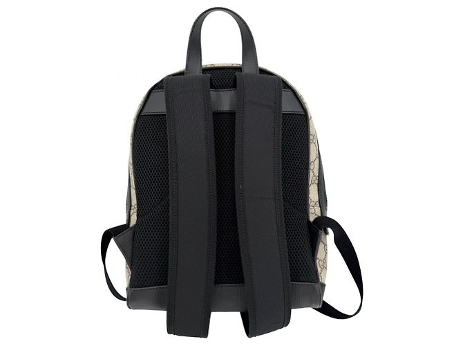 Gucci GG Supreme Small Rucksack Braun Schwarz Beige - Ansicht 2