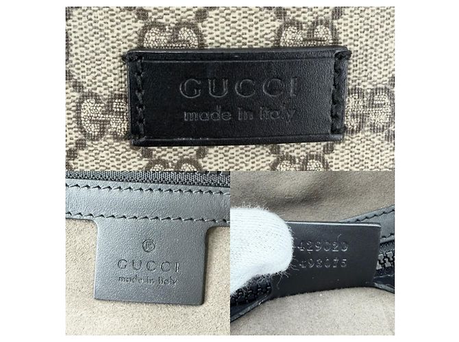 Gucci GG Supreme Small Rucksack Braun Schwarz Beige - Ansicht 5