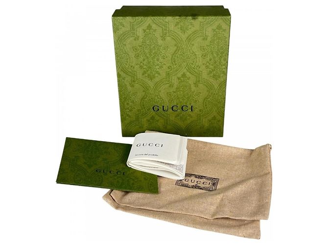 Cartera bi-fold Gucci de lona GG marrón Castaño - vista 12