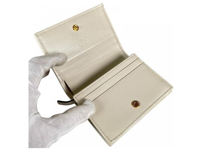 Cartera bi-fold Gucci de lona GG marrón Castaño - vista 5