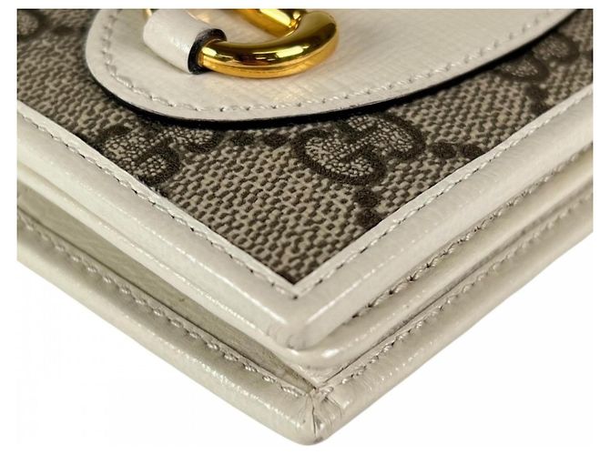 Cartera bi-fold Gucci de lona GG marrón Castaño - vista 9