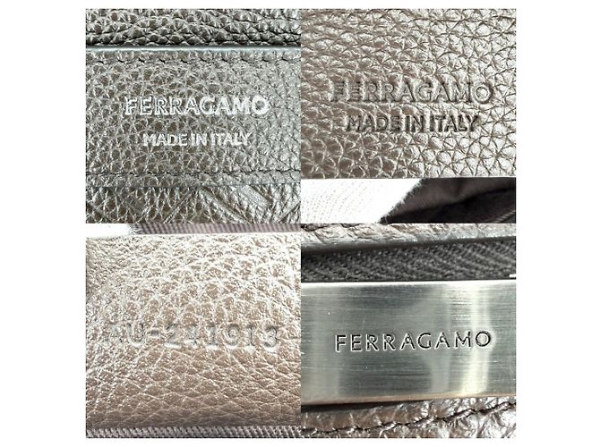 Borsa in pelle marrone monogram per uomo Salvatore Ferragamo - vista 5