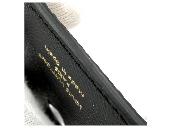 Portabiglietti da uomo Louis Vuitton Monogram Reverse Marrone Nero - vista 5