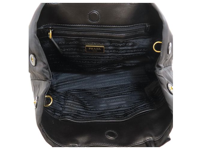 Borsa 2-Way Prada Fiocco Nero - vista 5