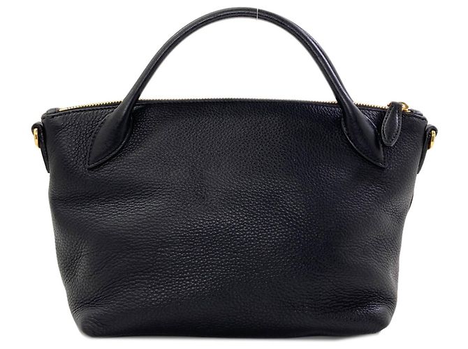 Borsa a mano 2-Way Prada 1BA111 con logo Triangle Nero - vista 2