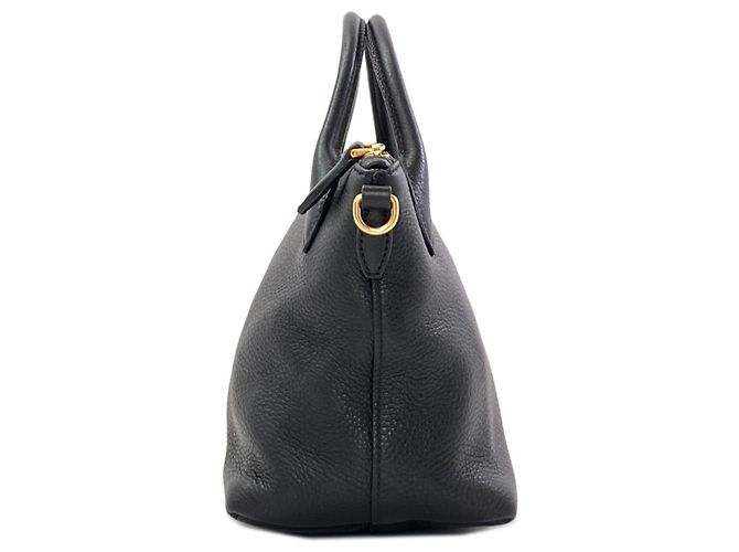 Borsa a mano 2-Way Prada 1BA111 con logo Triangle Nero - vista 3