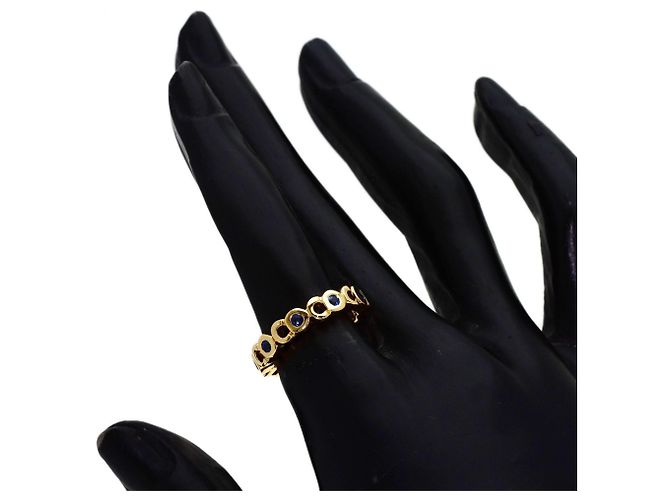 Anello Chanel Coco in zaffiro e oro giallo 18K - vista 5