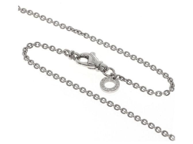 Bulgari Collana a catena Bvlgari in oro bianco 18K - vista 3