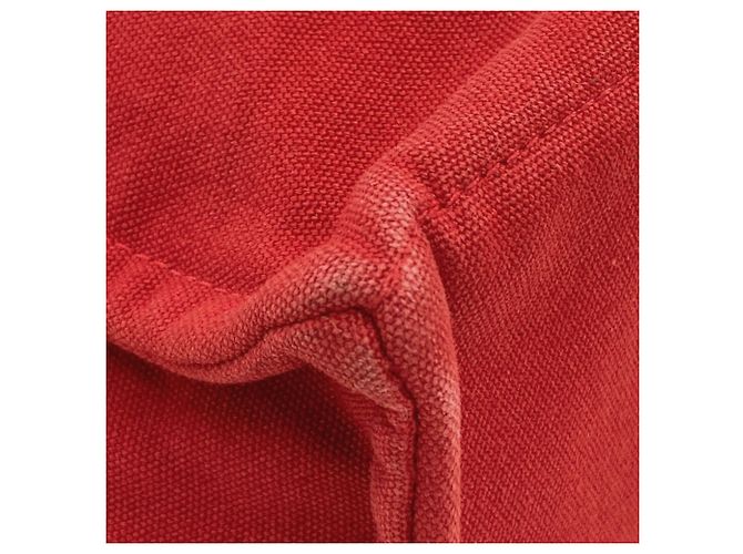 Hermès Borsa Tote Hermes Deauville Rosso - vista 12