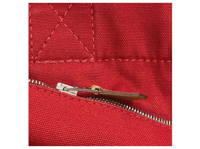 Hermès Borsa Tote Hermes Deauville Rosso - vista 8