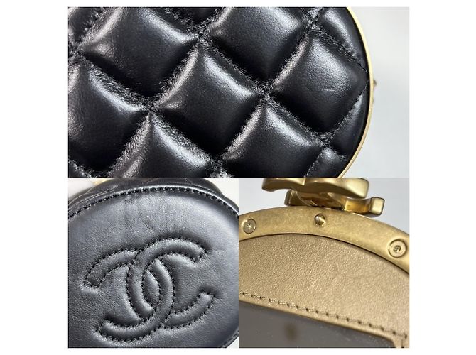 Borsa a tracolla mini Chanel Matelassé Nero - vista 7