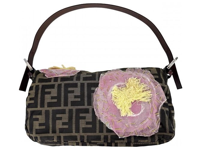 Fendi Mamma Bucket Handtasche Braun Pink - Ansicht 2
