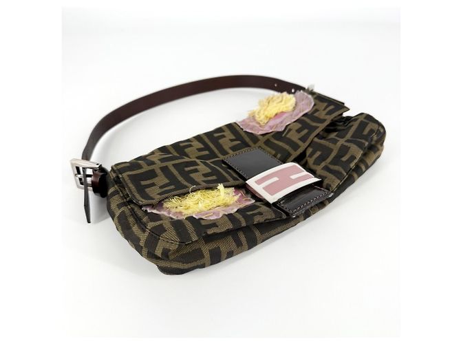 Fendi Mamma Bucket Handtasche Braun Pink - Ansicht 3