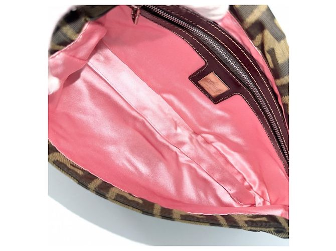 Fendi Mamma Bucket Handtasche Braun Pink - Ansicht 4