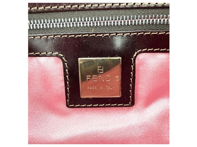 Fendi Mamma Bucket Handtasche Braun Pink - Ansicht 5