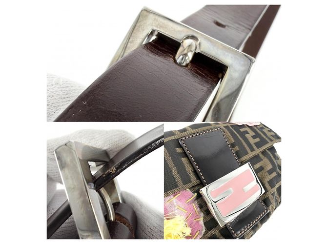 Fendi Mamma Bucket Handtasche Braun Pink - Ansicht 8