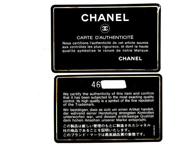 Chanel Handtasche aus schwarzem genarbtem Kalbsleder - Ansicht 11