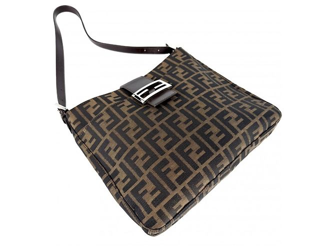 Borsa monospalla Zucca da donna Fendi Marrone - vista 3