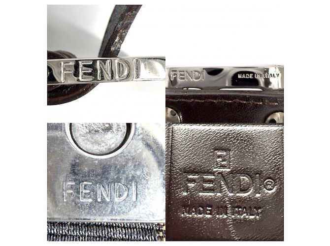 Borsa monospalla Zucca da donna Fendi Marrone - vista 5