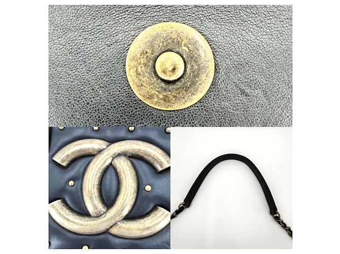 Borsa a tracolla Chanel Matelassé Boy Brick con catena Nero - vista 7