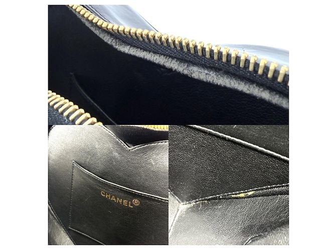 Borsa Vanity Chanel Matelassé a forma di cuore Nero - vista 11