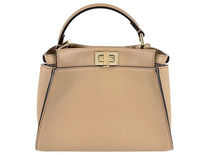 Borsa Mini Peekaboo da donna Fendi Marrone - vista 2